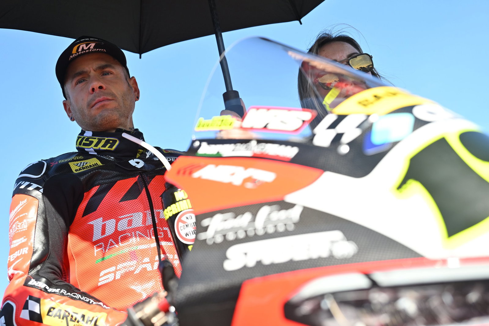 Alvaro Bautista, 2026 Estoril WorldSBK, grid. Credit: Gold and Goose.
