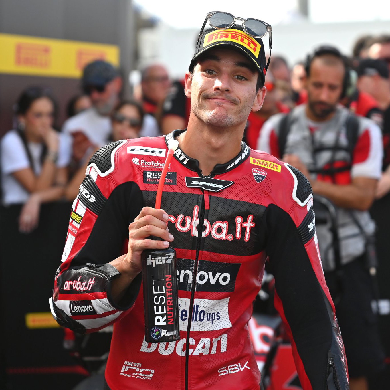 Iker Lecuona, 2026 Spanish WorldSBK, parc ferme. Credit: Gold and Goose.