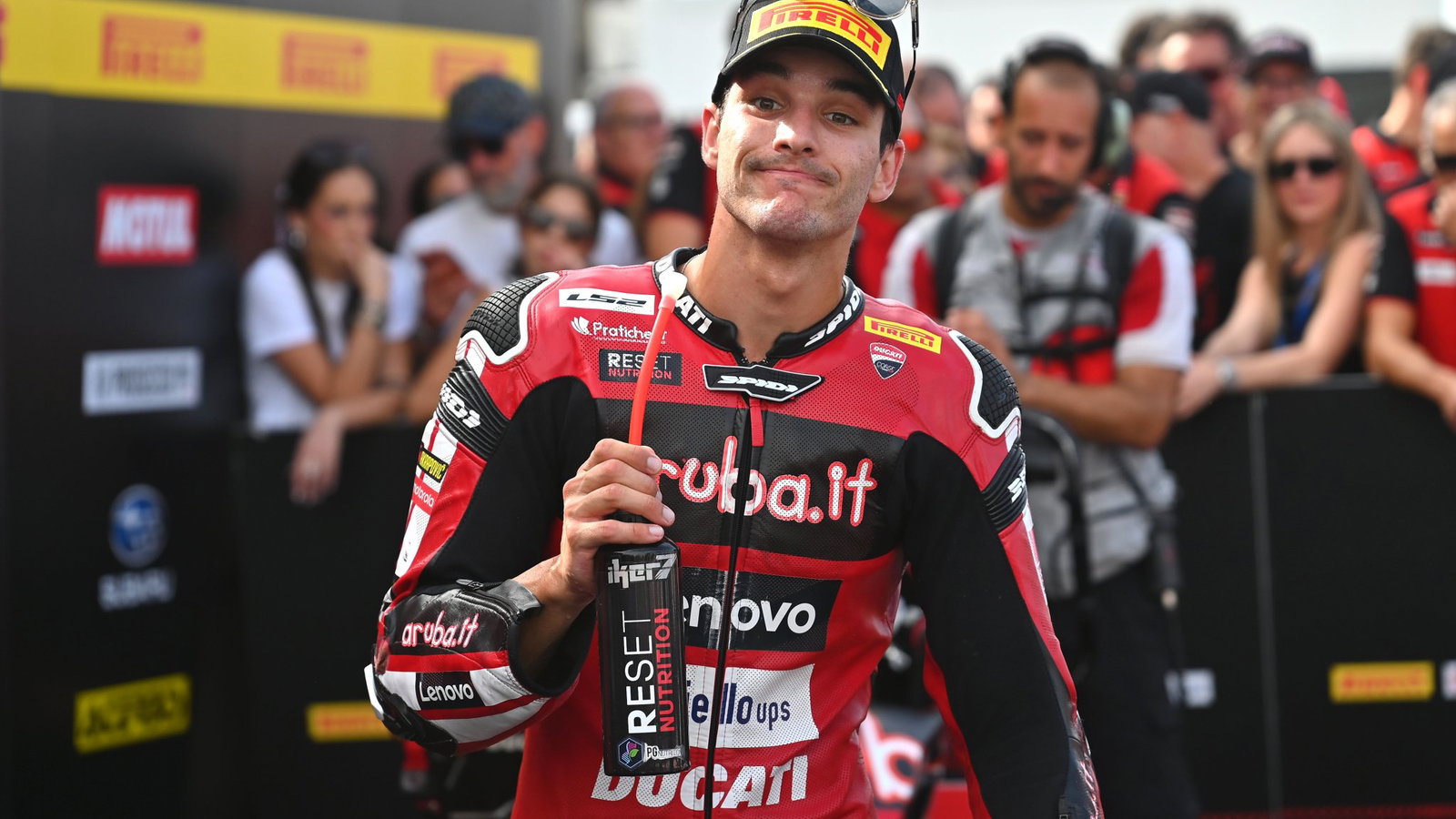 Iker Lecuona, 2026 Spanish WorldSBK, parc ferme. Credit: Gold and Goose.