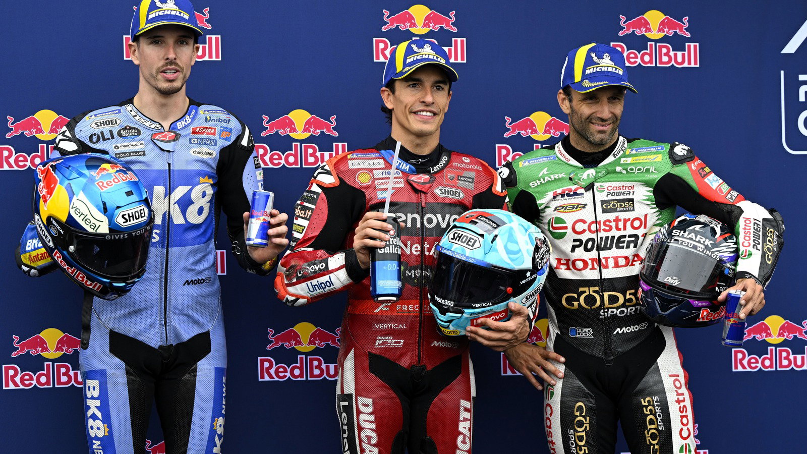 Marc Marquez, Alex Marquez, Johann Zarco, qualifying, 2026 Australian MotoGP.