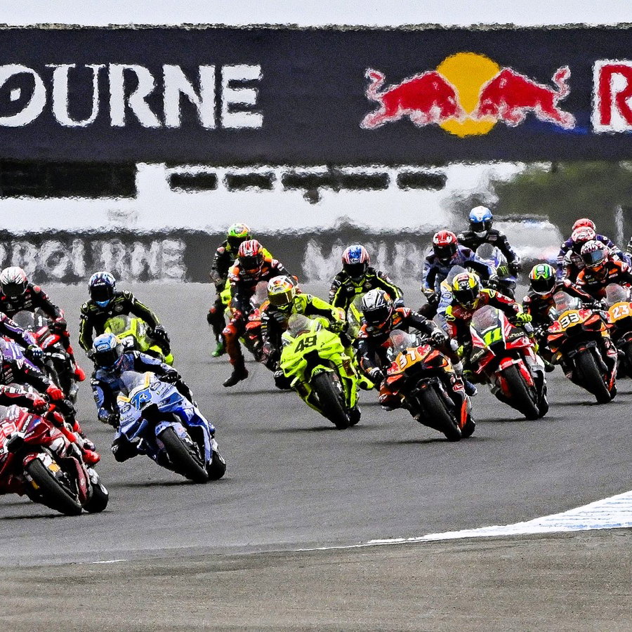 Sprint race start, 2026 Australian MotoGP.