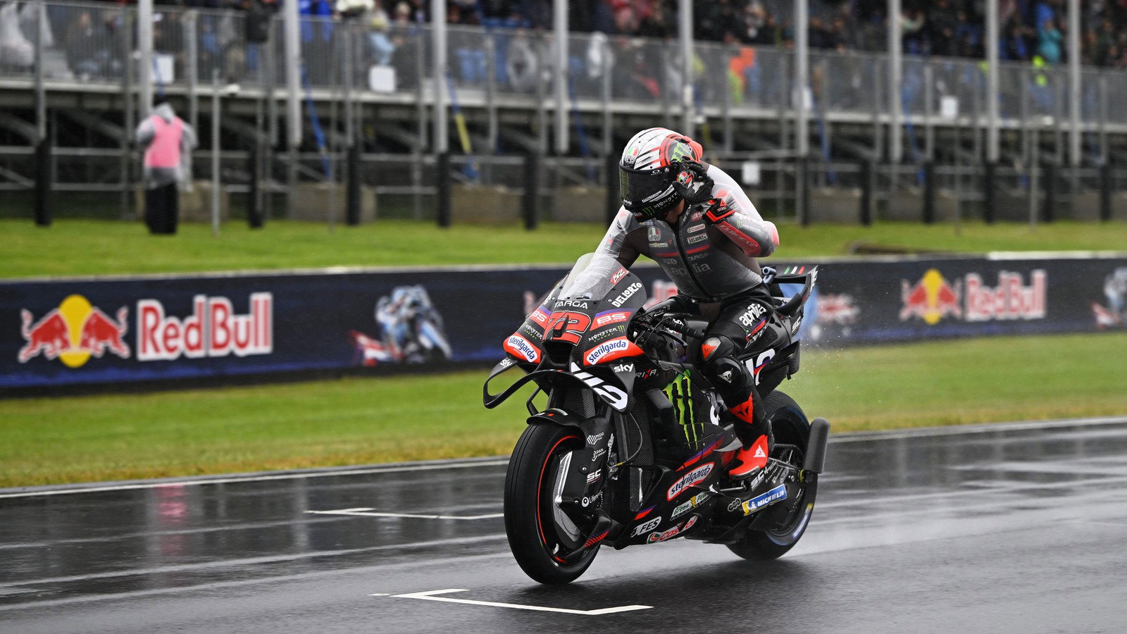 Marco Bezzecchi, parade lap, 2026 Australian MotoGP.