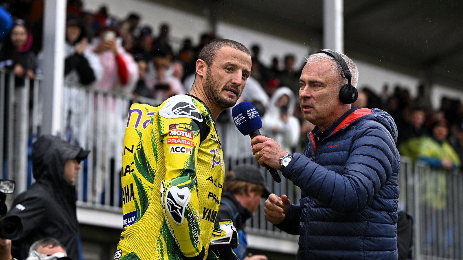 Jack Miller speaks to the Phillip Island fans, 2026 Australian MotoGP. 