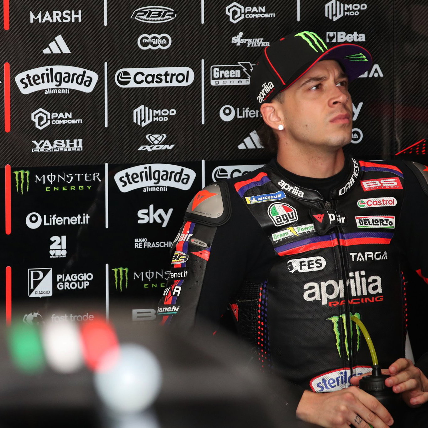 Marco Bezzecchi, 2026 MotoGP Malaysian Grand Prix, pit box. Credit: Gold and Goose.