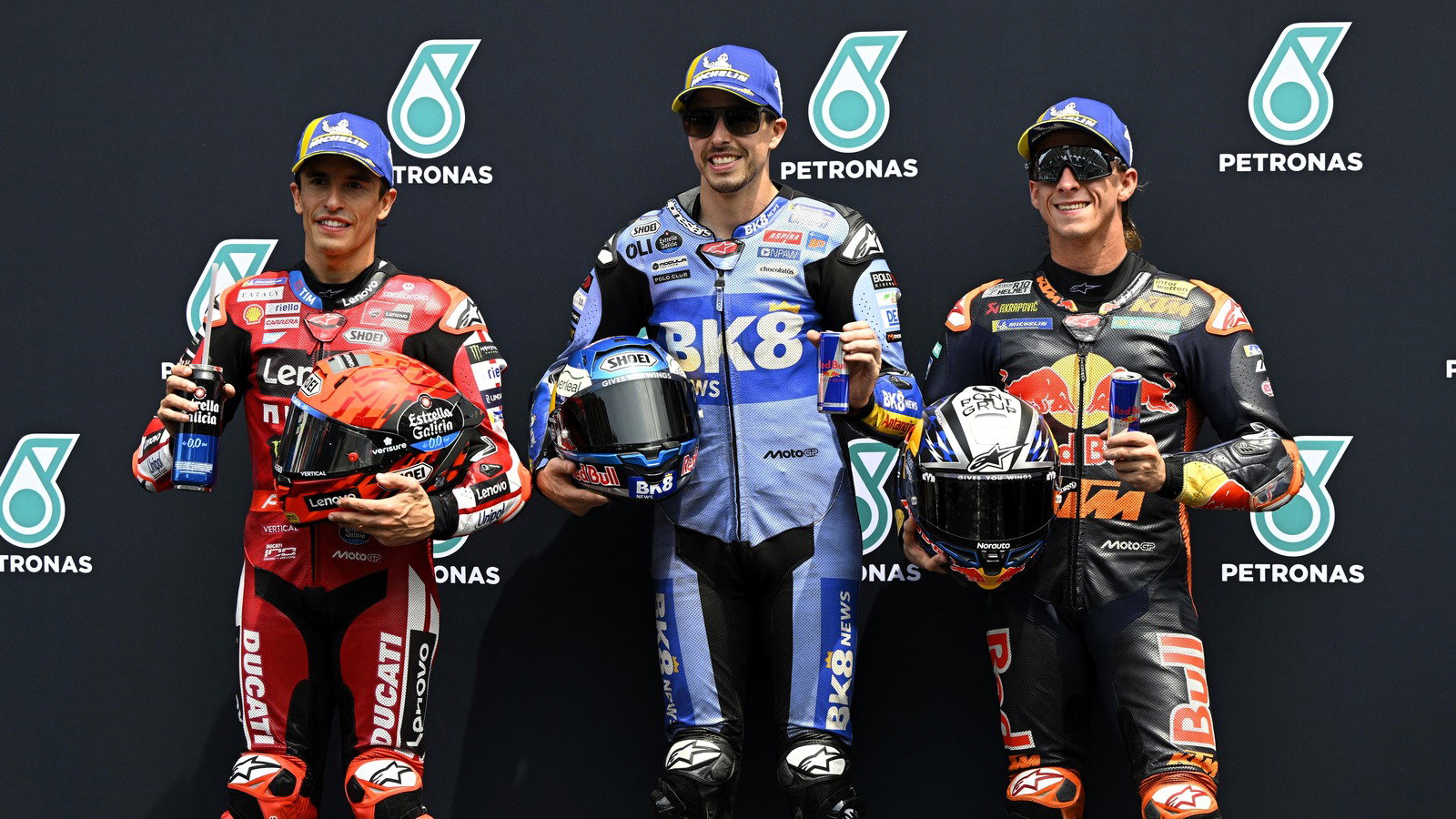 Alex Marquez, Marc Marquez, Pedro Acosta, qualifying, 2026 Malaysian MotoGP.