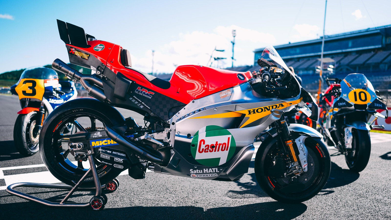Honda's special livery for the Japanese MotoGP.