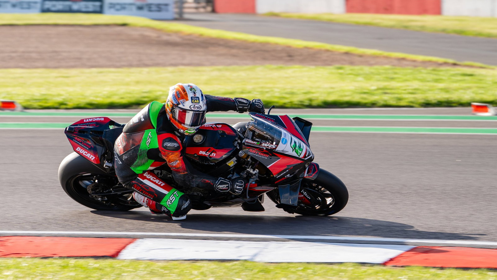 Glenn Irwin has been sent to hospital after crashing at the Donington Park BSB.