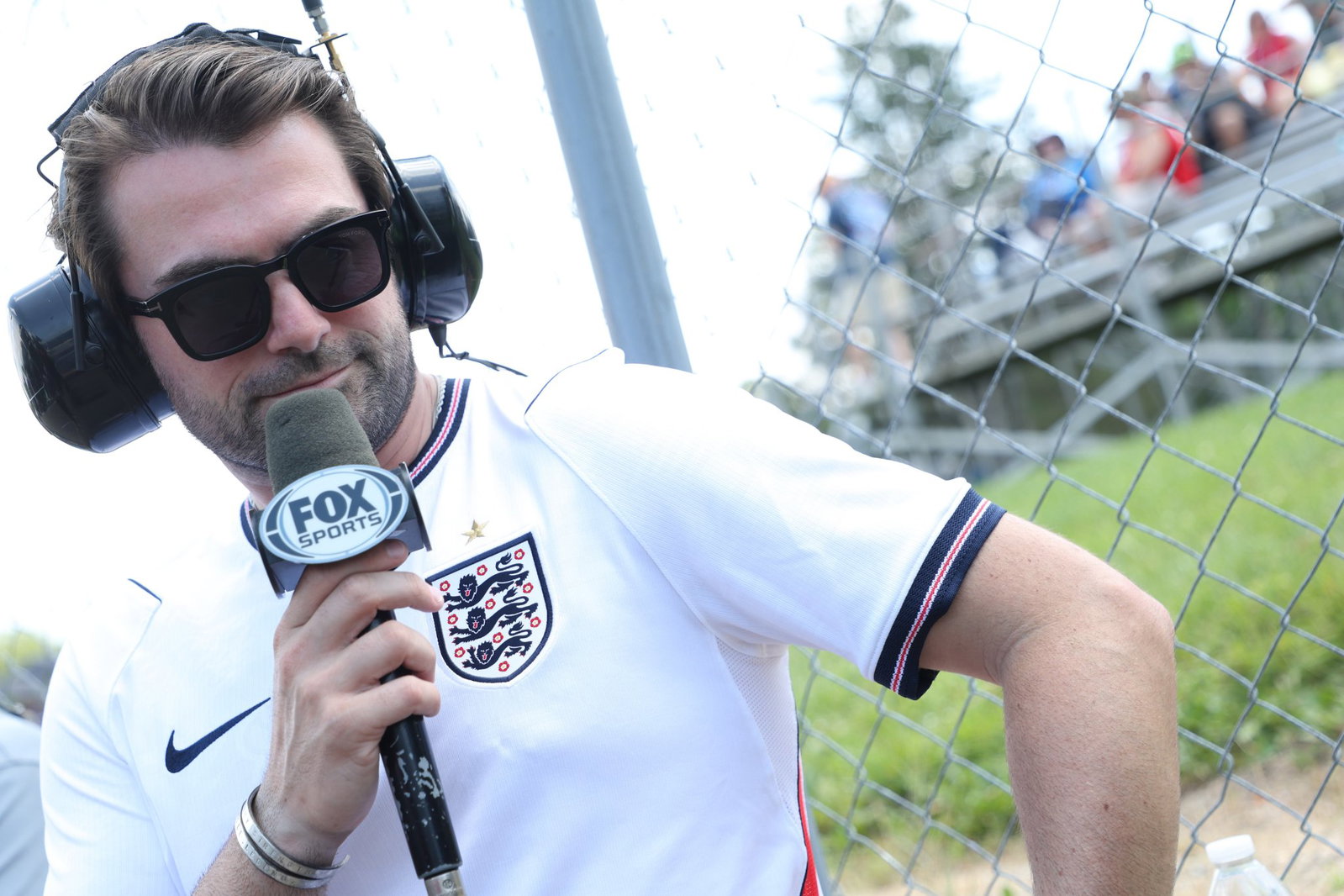 Harvey is a pit lane reporter for Fox Sports