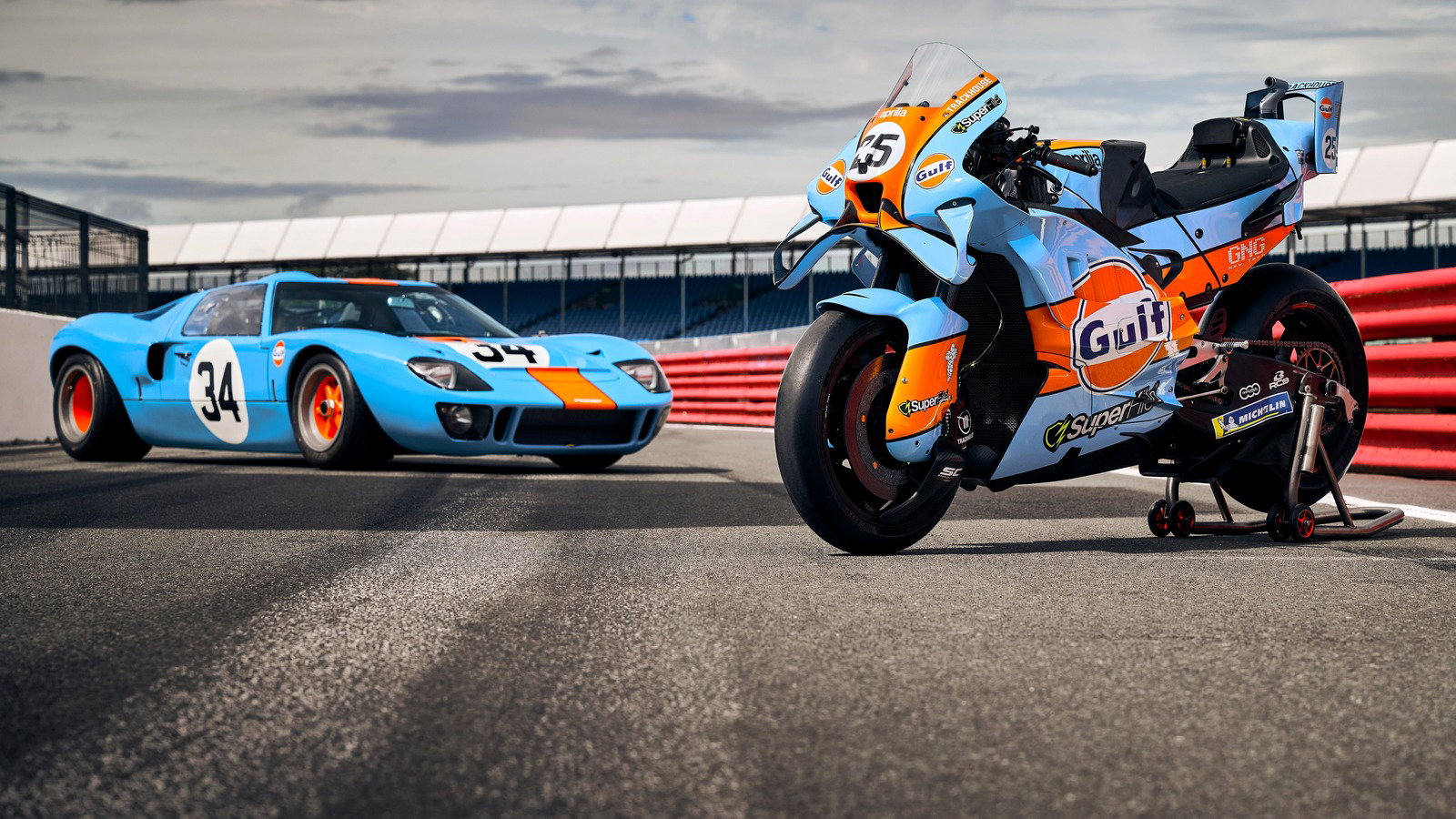 Trackhouse will have this special Gulf GT40-inspired livery for Mandalika and Sepang.