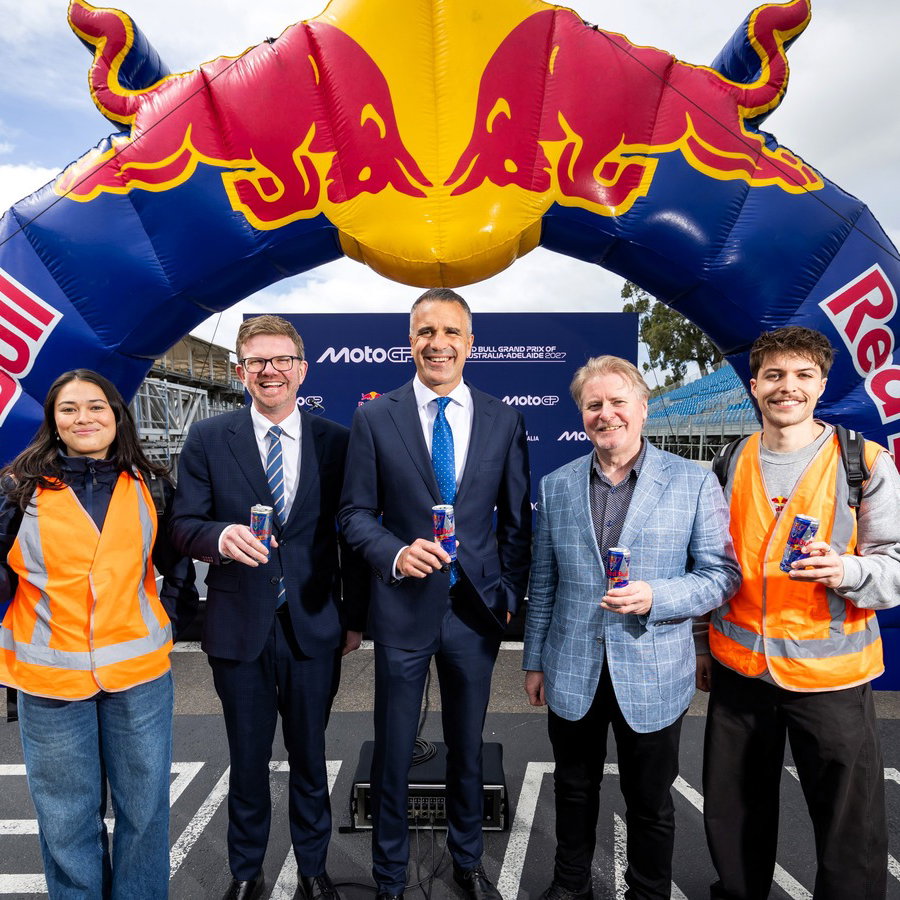 Red Bull announced as title sponsor of the new Adelaide MotoGP event.