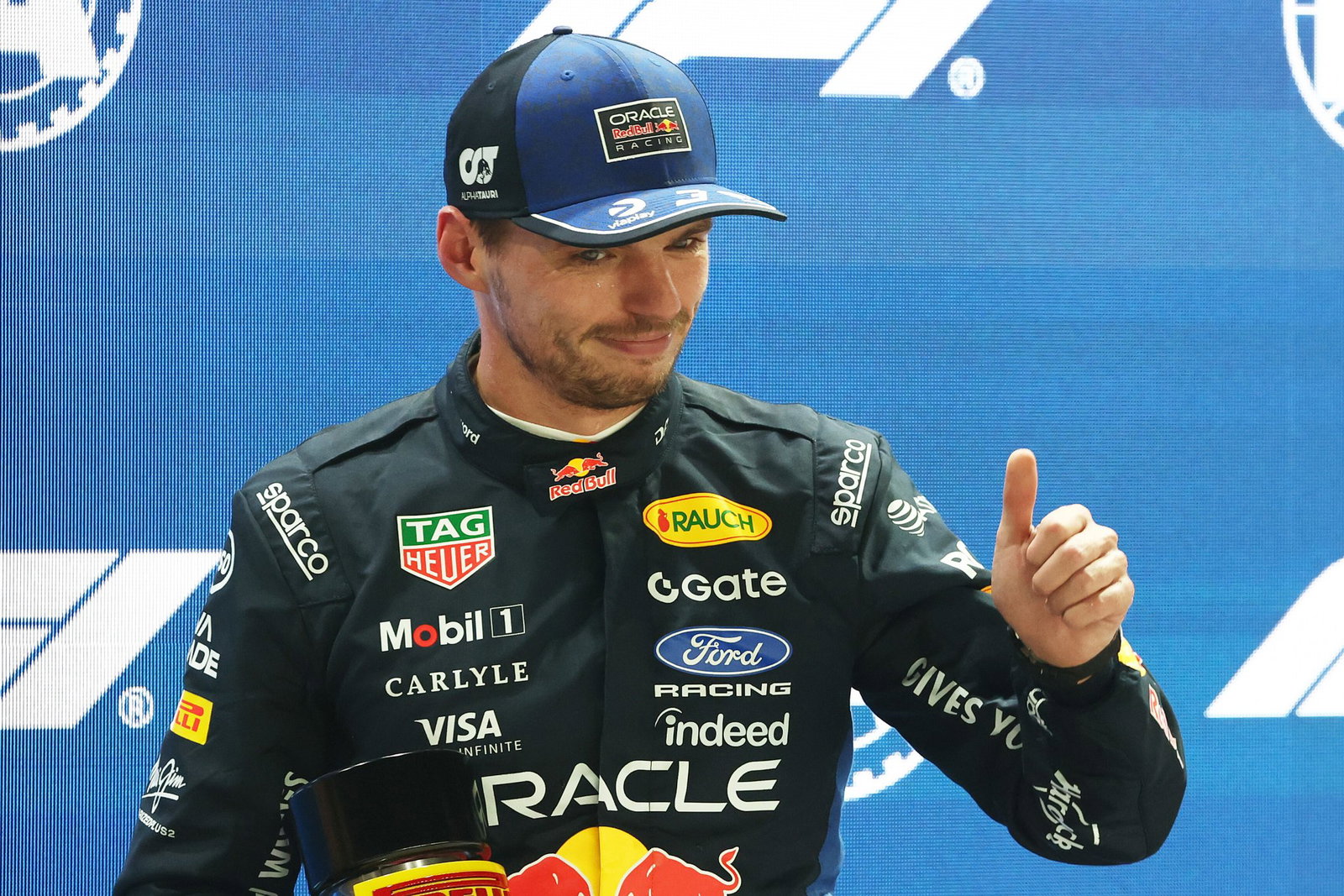 Verstappen celebrates his 11th pole in sprint qualifying