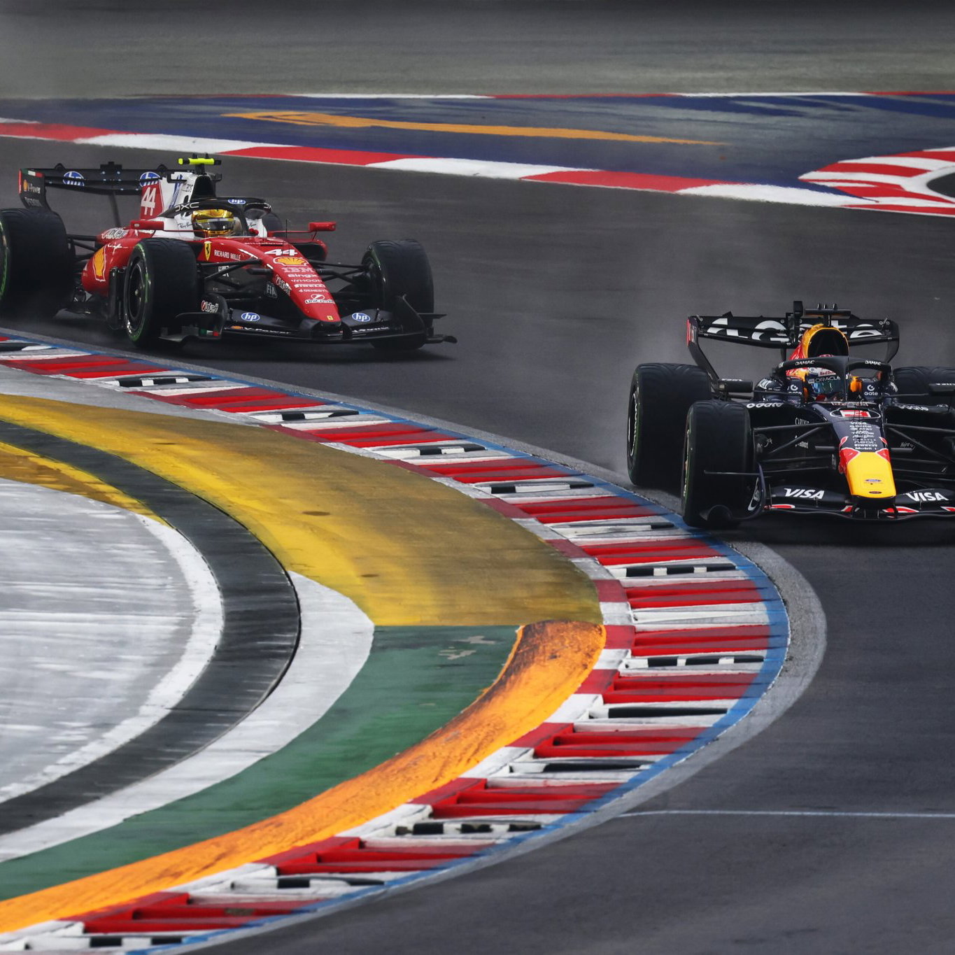 Verstappen beat his old F1 rival Hamilton to win the sprint 