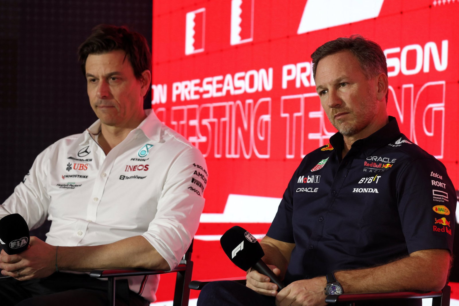 Christian Horner and Toto Wolff