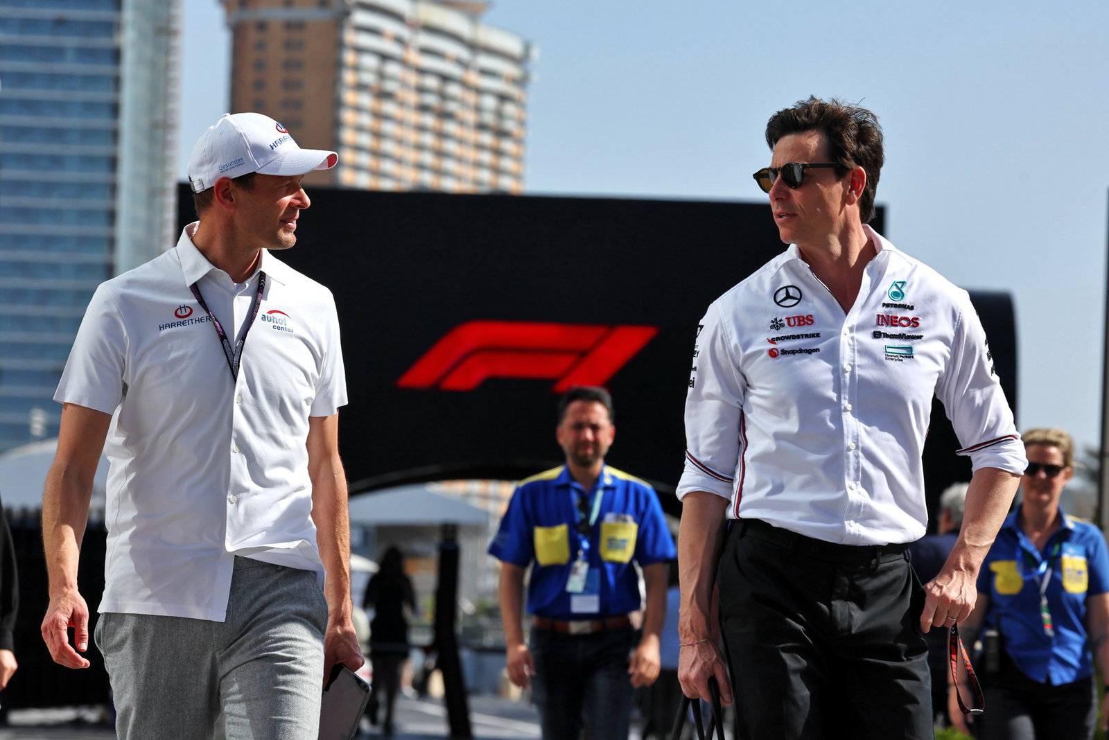 Alex Wurz and Toto Wolff