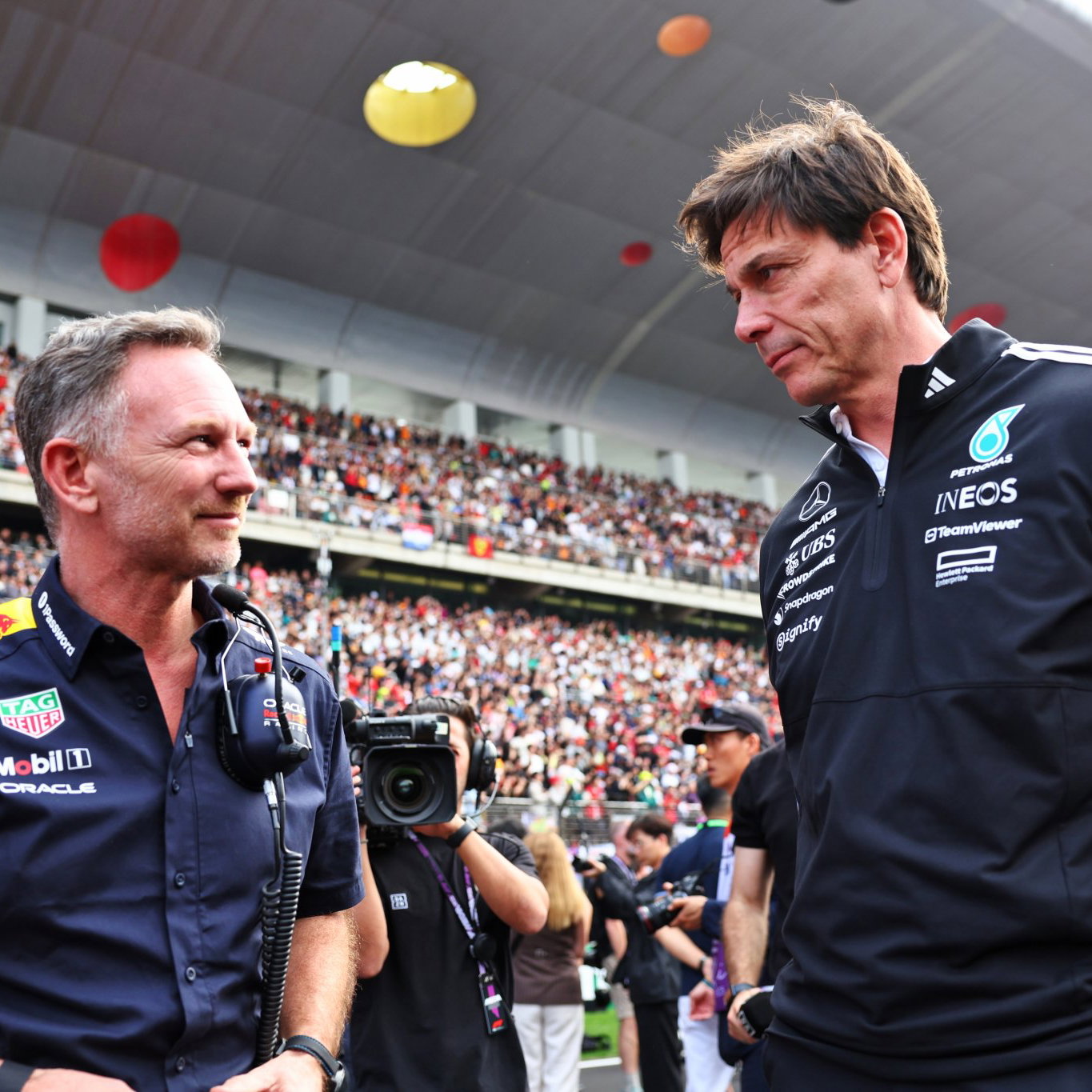 Christian Horner and Toto Wolff