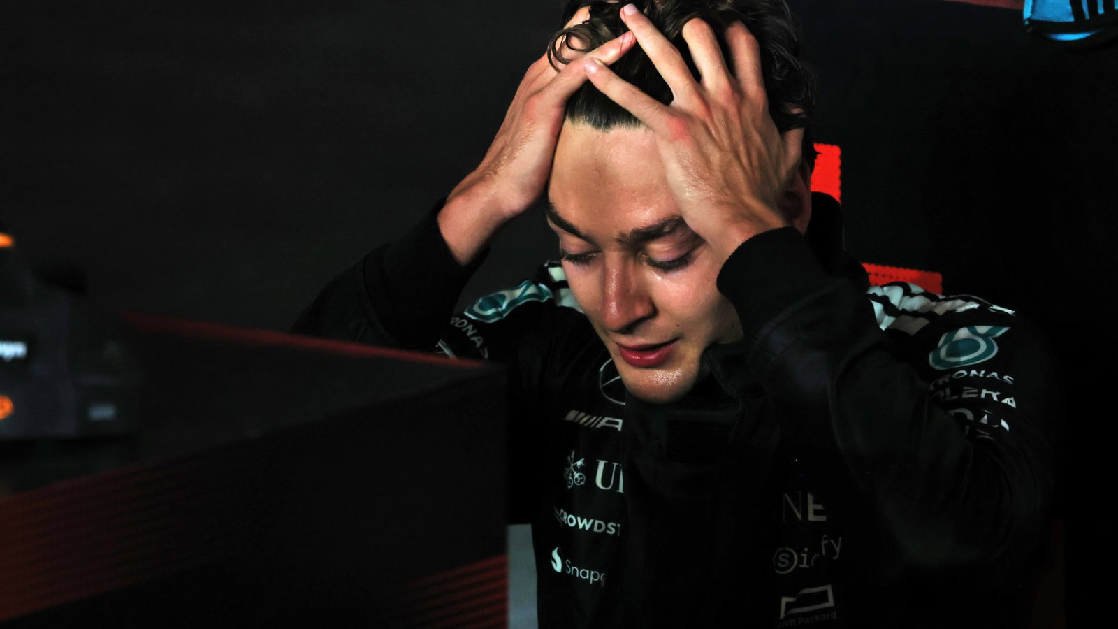 George Russell after his Singapore Grand Prix victory in 2025