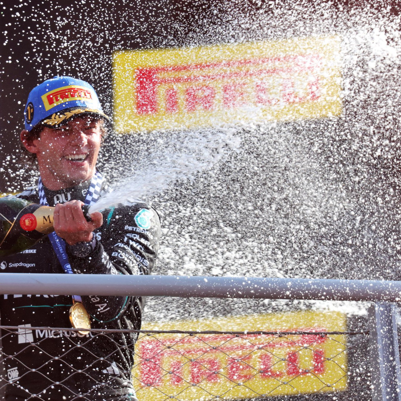 Antonelli won't be able to celebrate with champagne on the podium in Austin