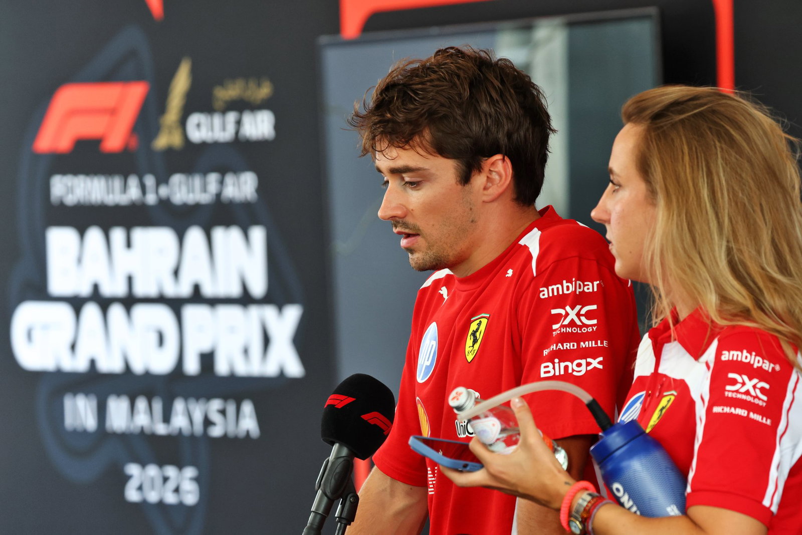 Leclerc hit out at the rumours when he spoke to media on Thursday