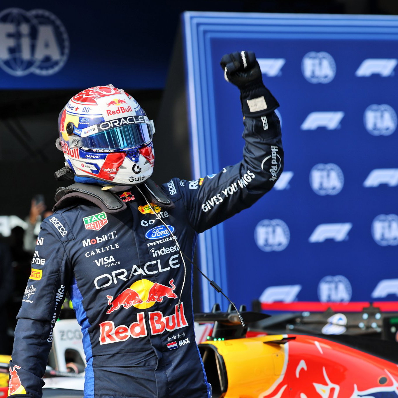 Max Verstappen took his and Red Bull's first pole of 2026