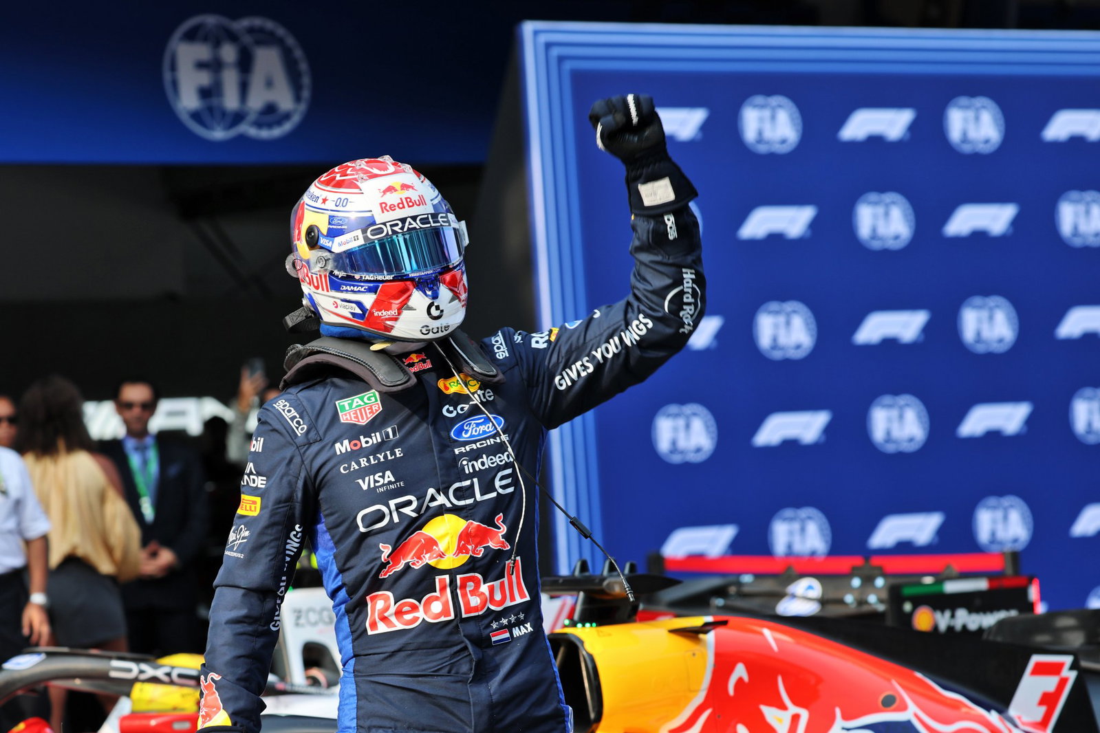 Max Verstappen took his and Red Bull's first pole of 2026