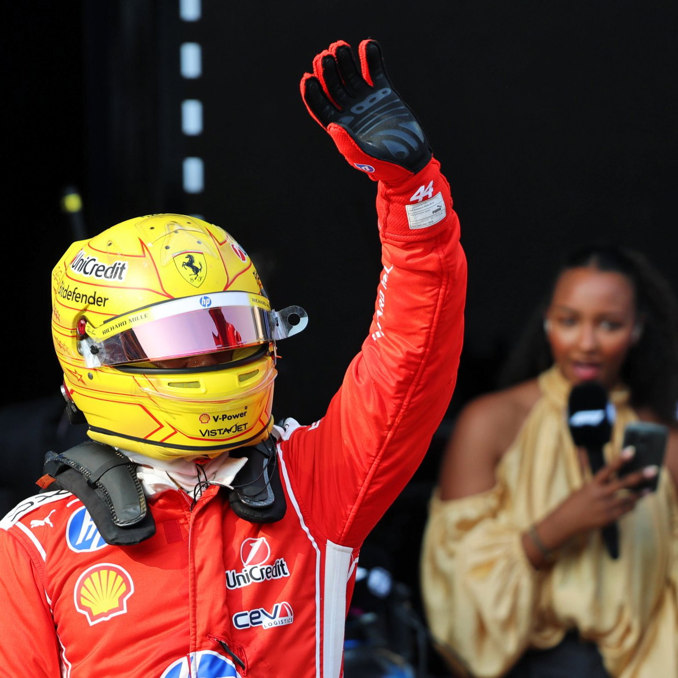 Lewis Hamilton qualified on the front-row of the Sepang grid