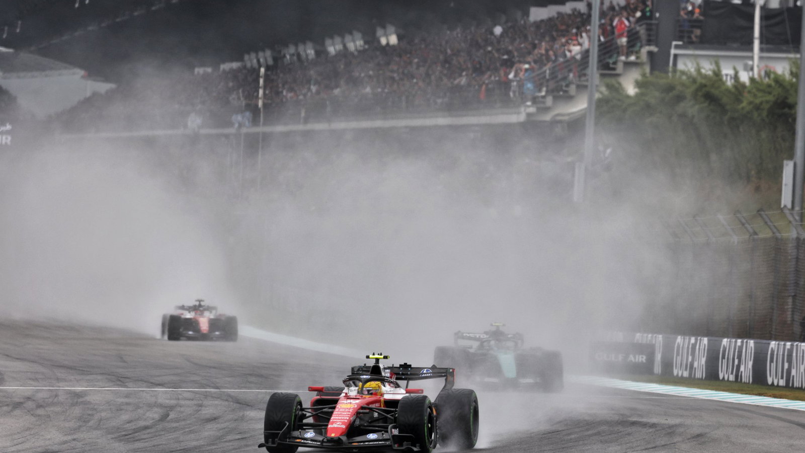 Lewis Hamilton hit trouble on the formation lap