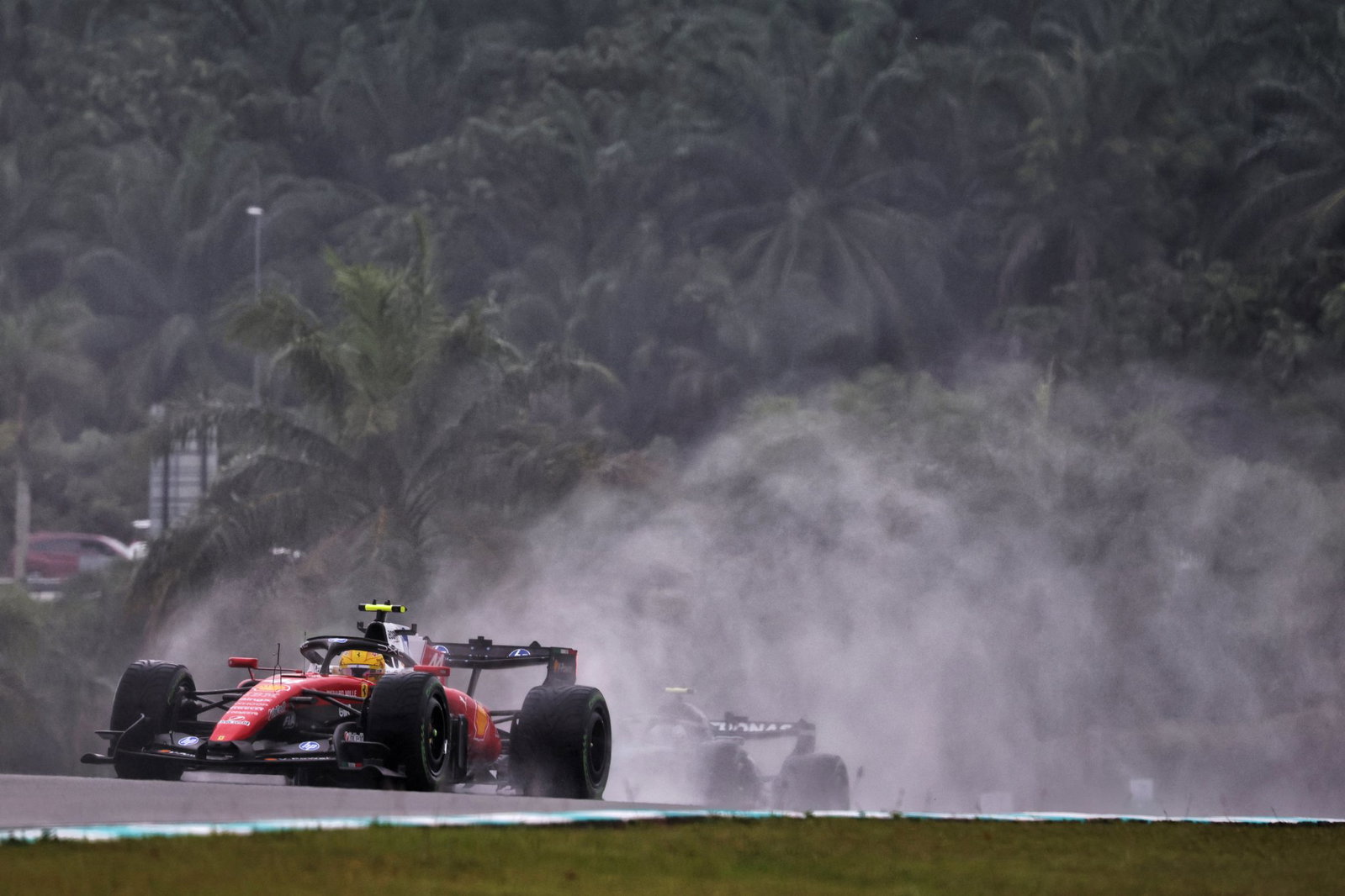 Hamilton hit trouble on the formation lap and dropped down the field