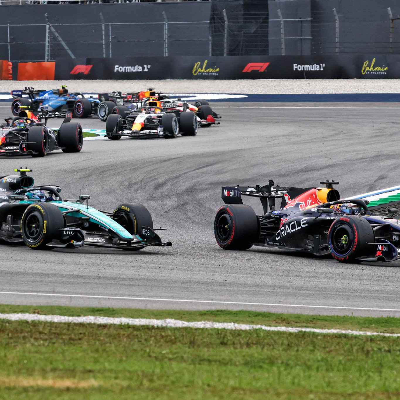 Max Verstappen and Kimi Antonelli