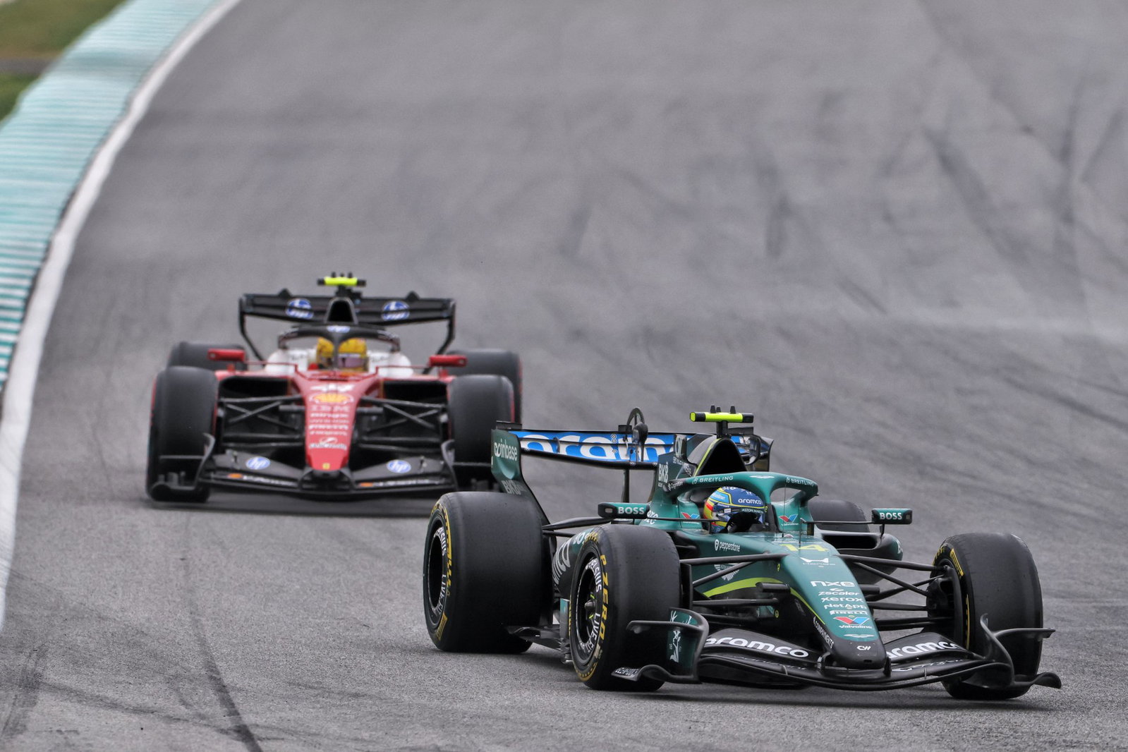 Fernando Alonso and Lewis Hamilton