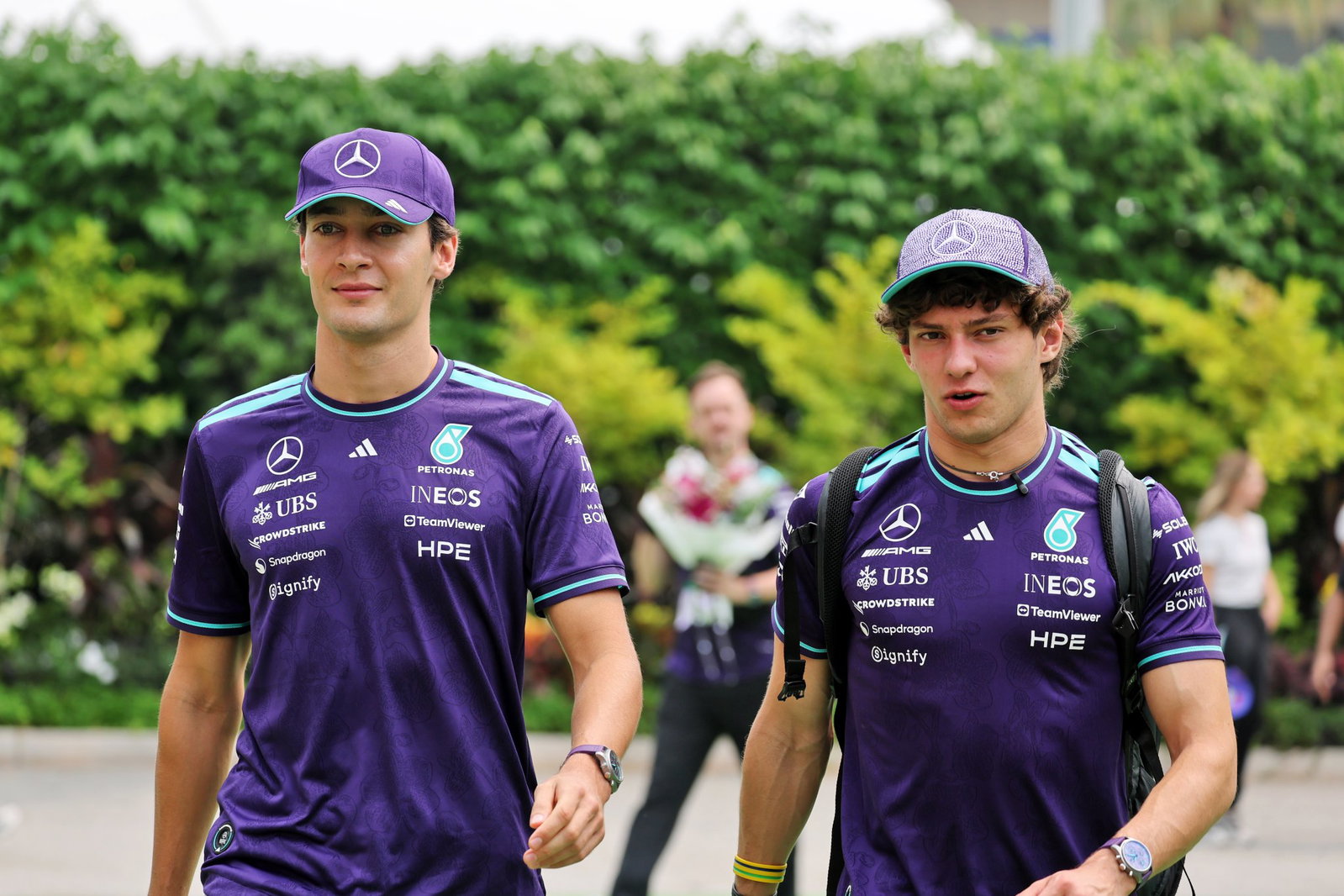 Russell and Antonelli will run split car specifications for Mercedes