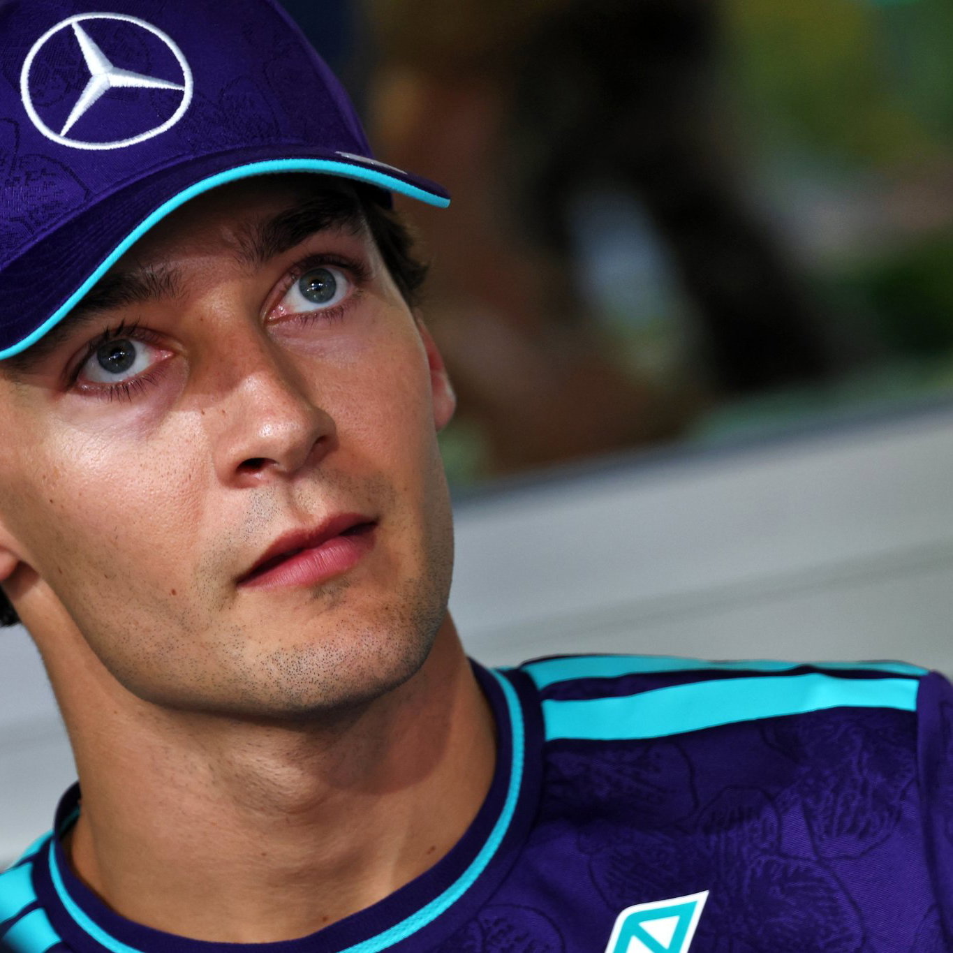 George Russell will start from the back in Singapore