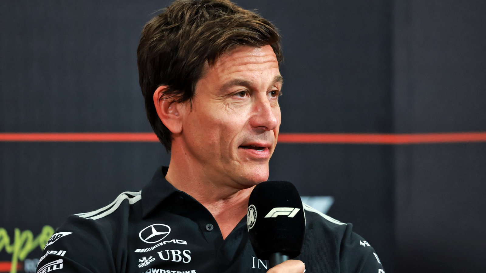 Toto Wolff made light of the situation after the race