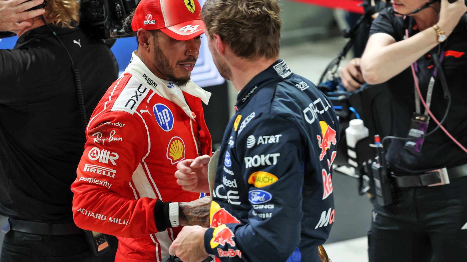 Lewis Hamilton had to settle for third place 