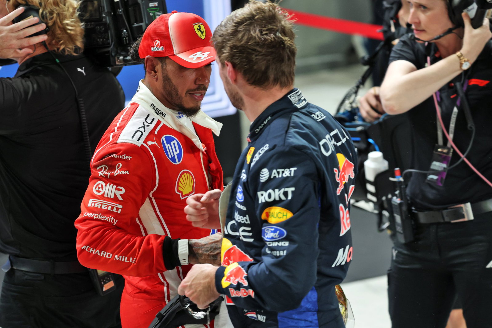 Lewis Hamilton had to settle for third place