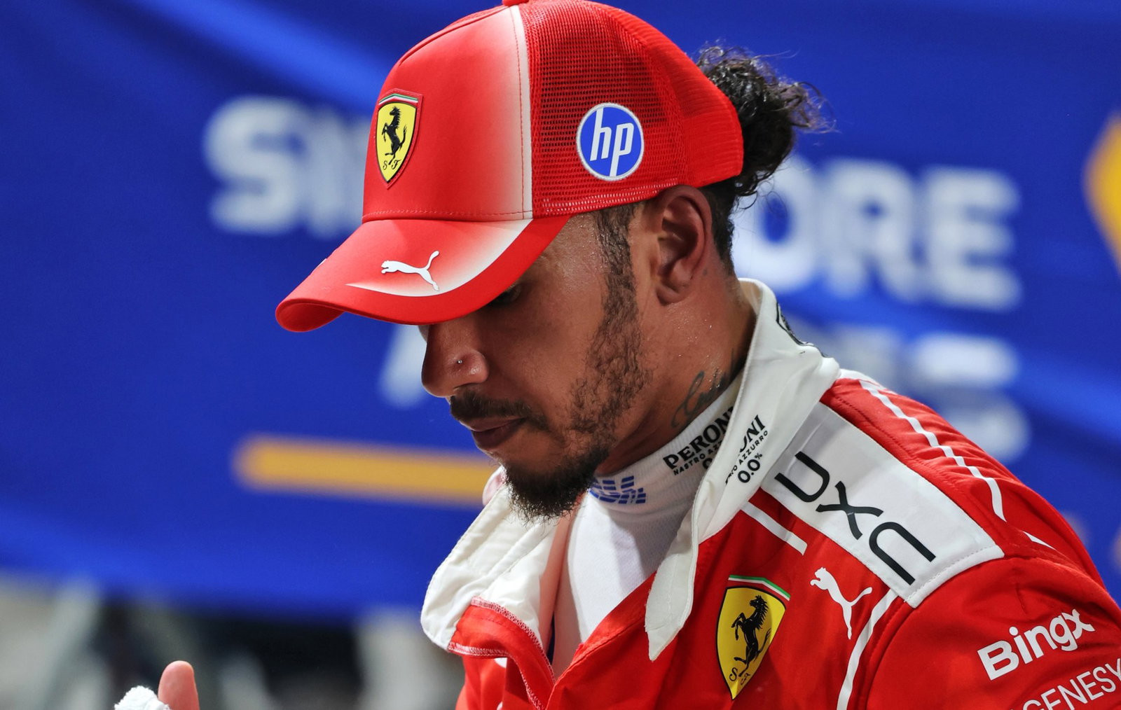 Lewis Hamilton lost what looked like a certain podium finish in Singapore