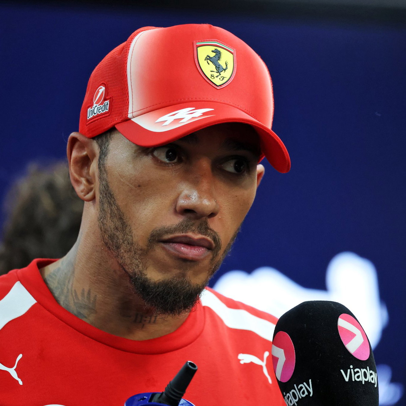 Lewis Hamilton was seen by the FIA medical team after the race