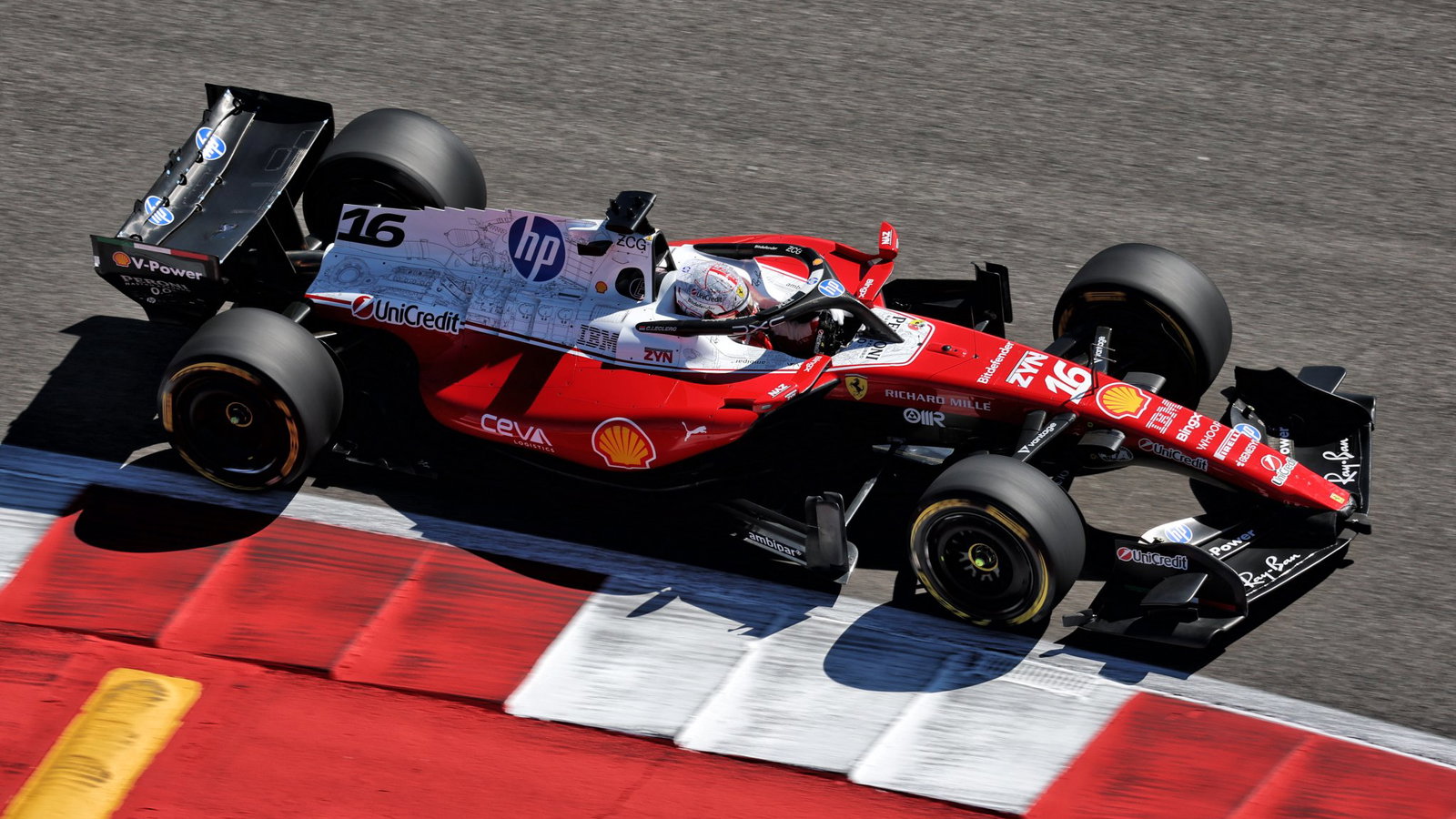 Charles Leclerc was fastest in his upgraded Ferrari 