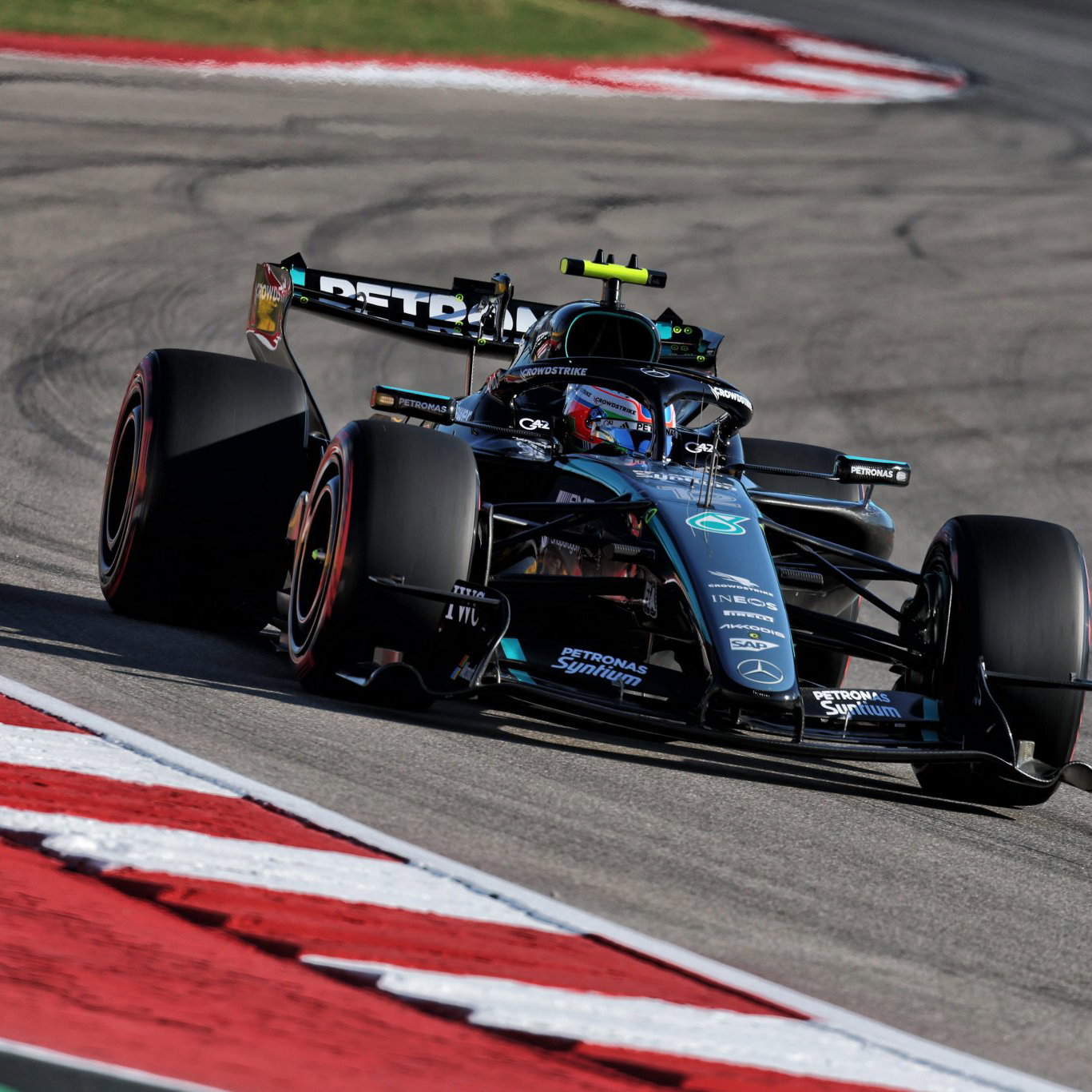 Mercedes is running its latest upgrade on both cars in the US
