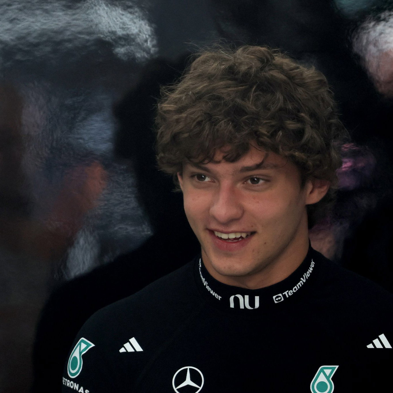 Andrea Kimi Antonelli, 2026 F1 US Grand Prix, pit box. Credit: XPB.