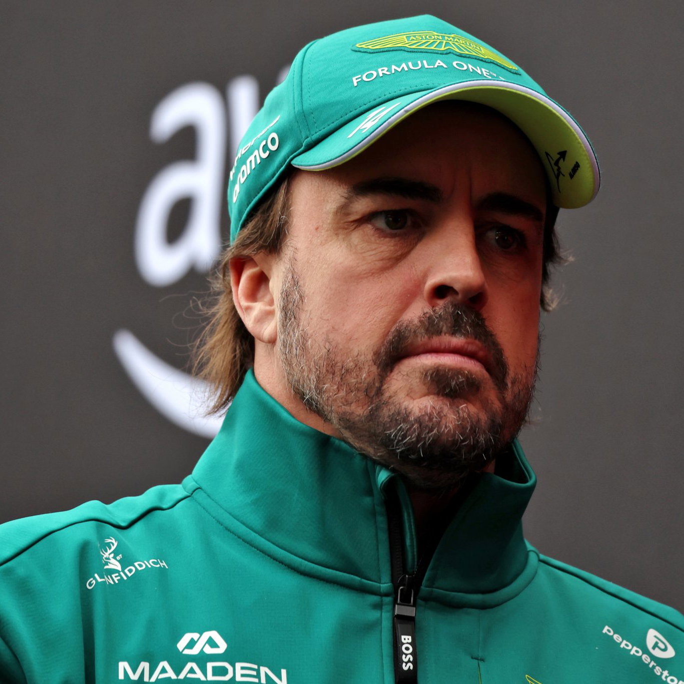 Alonso was less than impressed with Albon