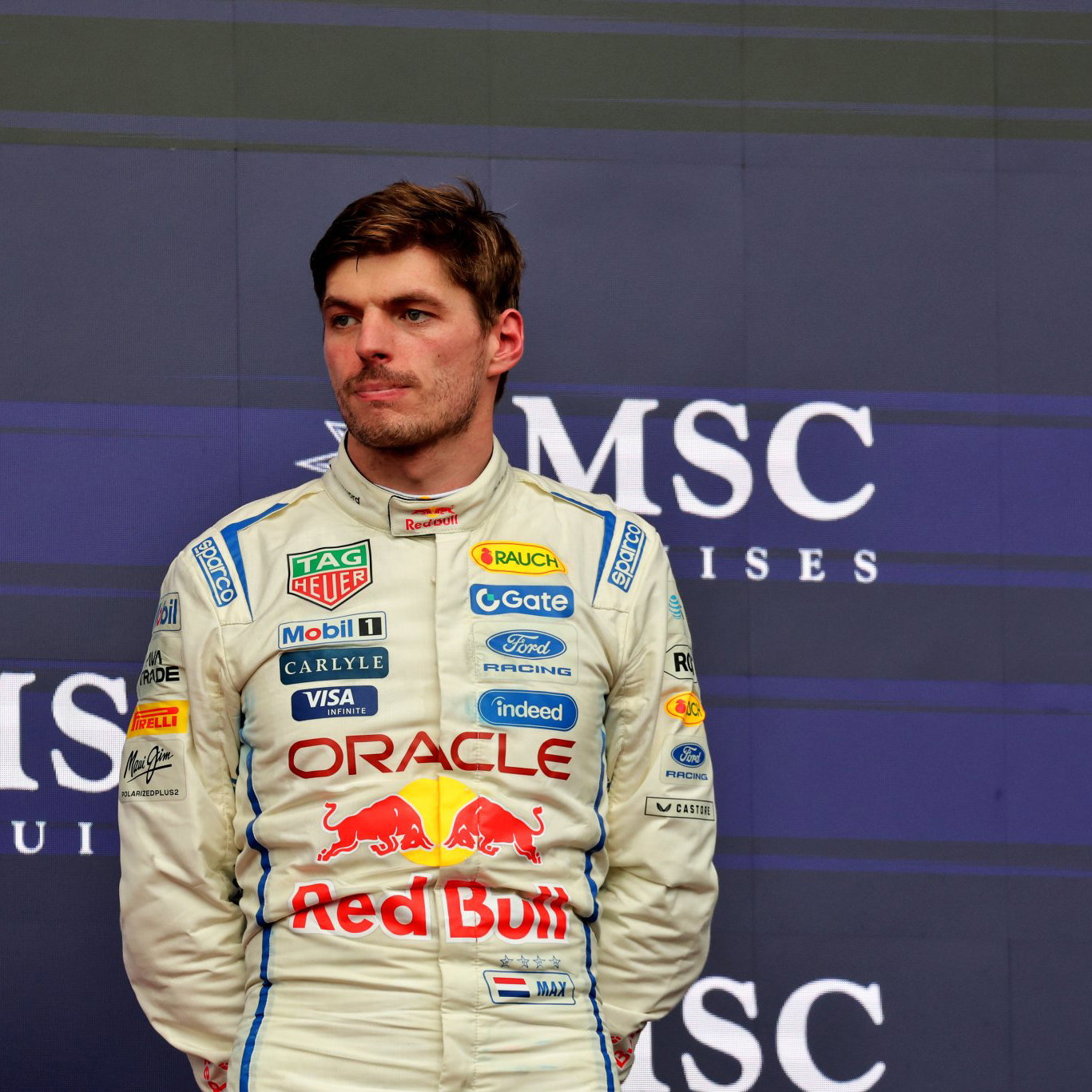 Max Verstappen was frustrated despite finishing third