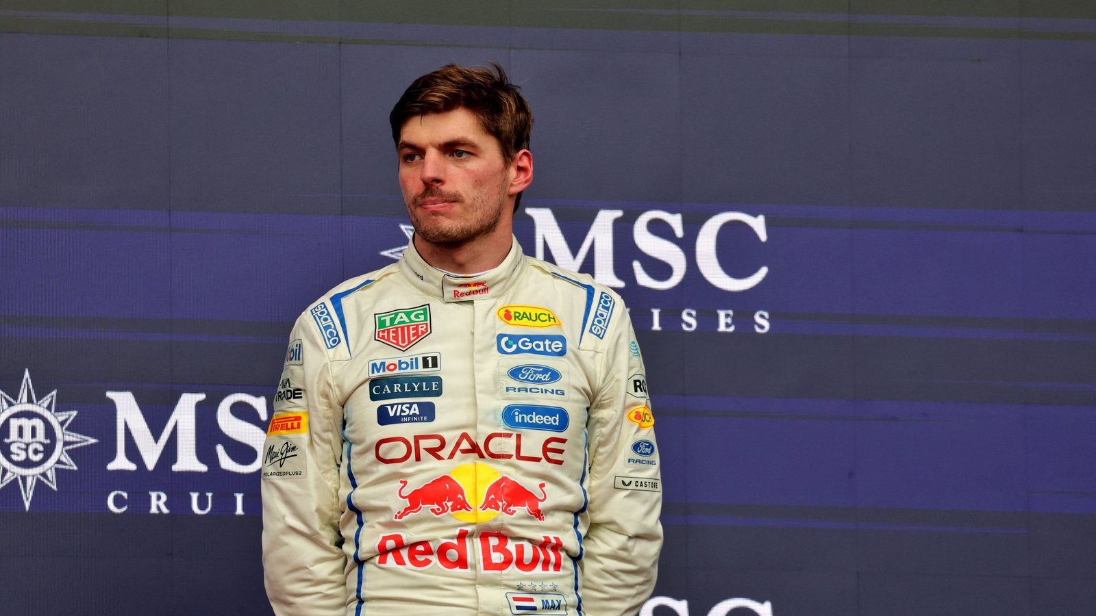Max Verstappen was frustrated despite finishing third