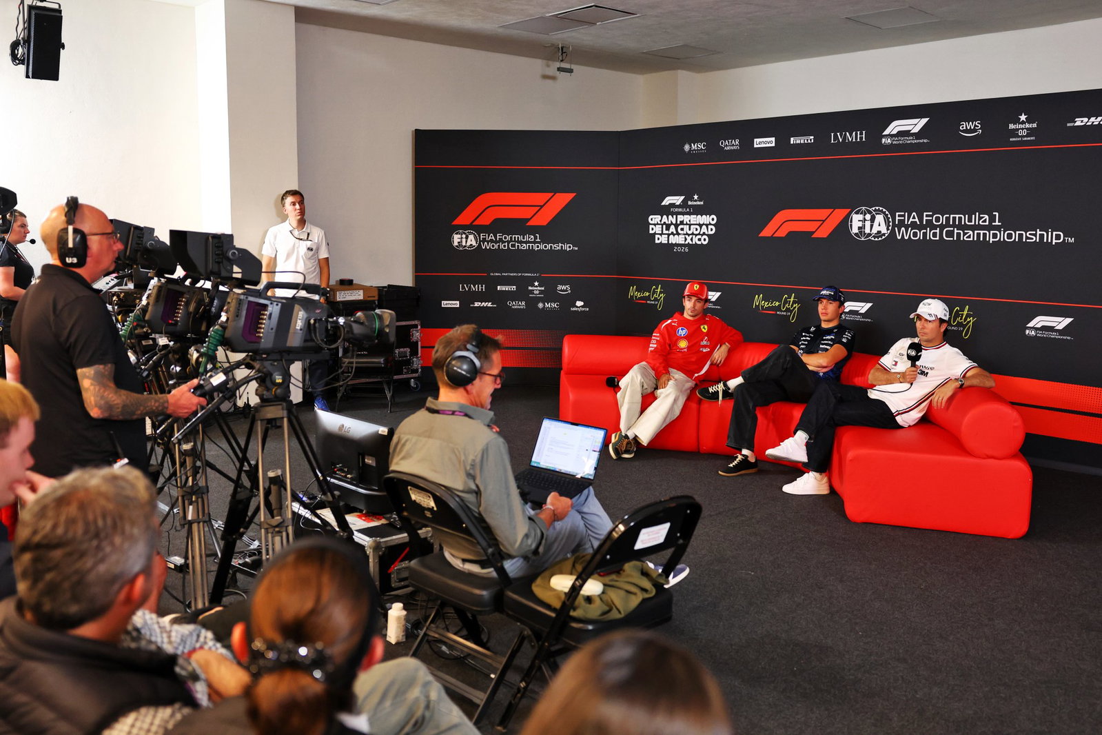 Perez, Albon and Leclerc were asked about F1 races in the Middle East