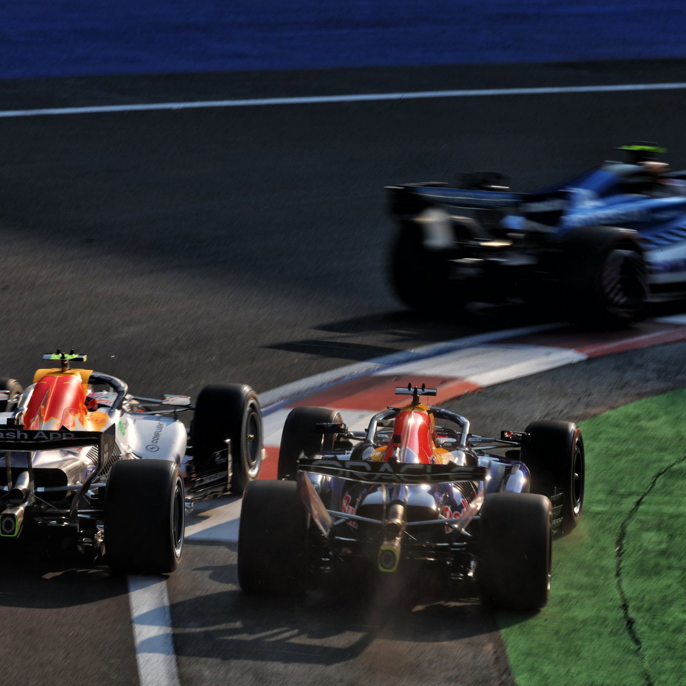Verstappen and Lawson made contact in FP2