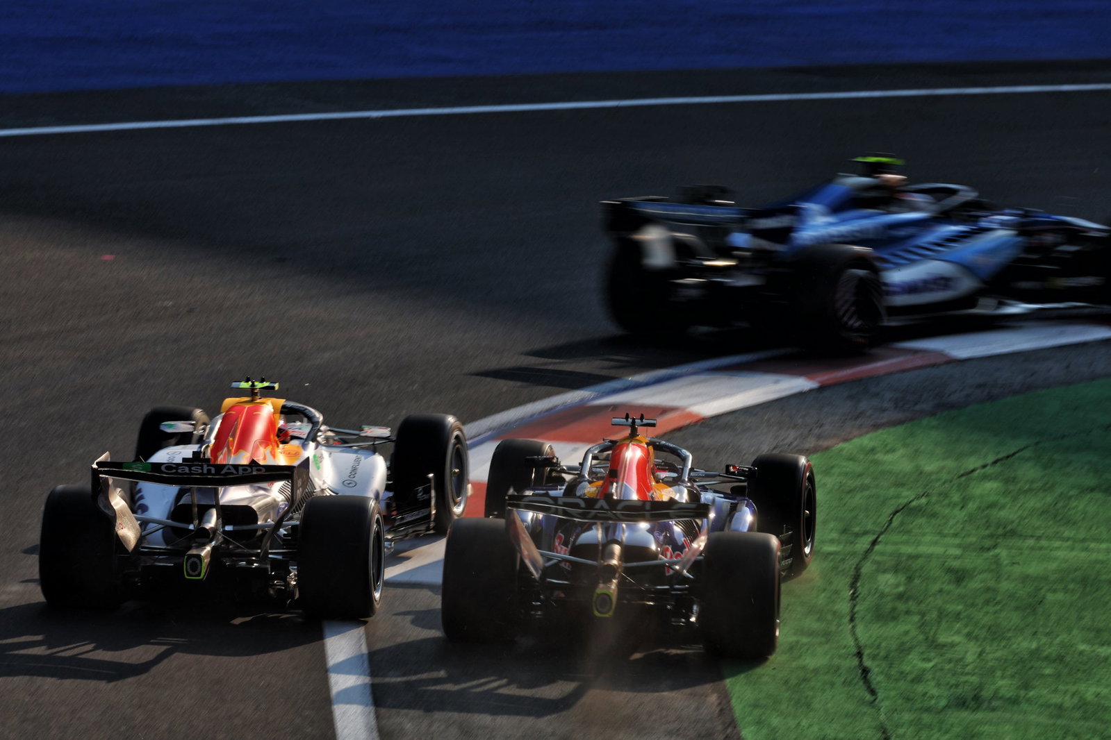 Verstappen and Lawson made contact in FP2