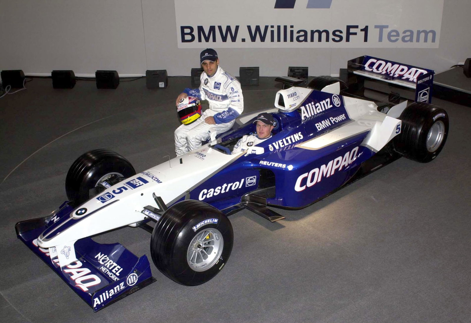 Ralf Schumacher and Juan Pablo Montoya drove the car in 2001