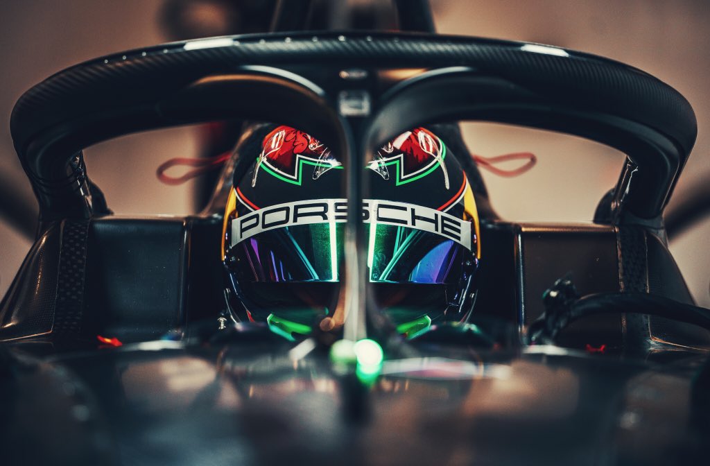 Brendon Hartley in action as Porsche completes second Formula E test