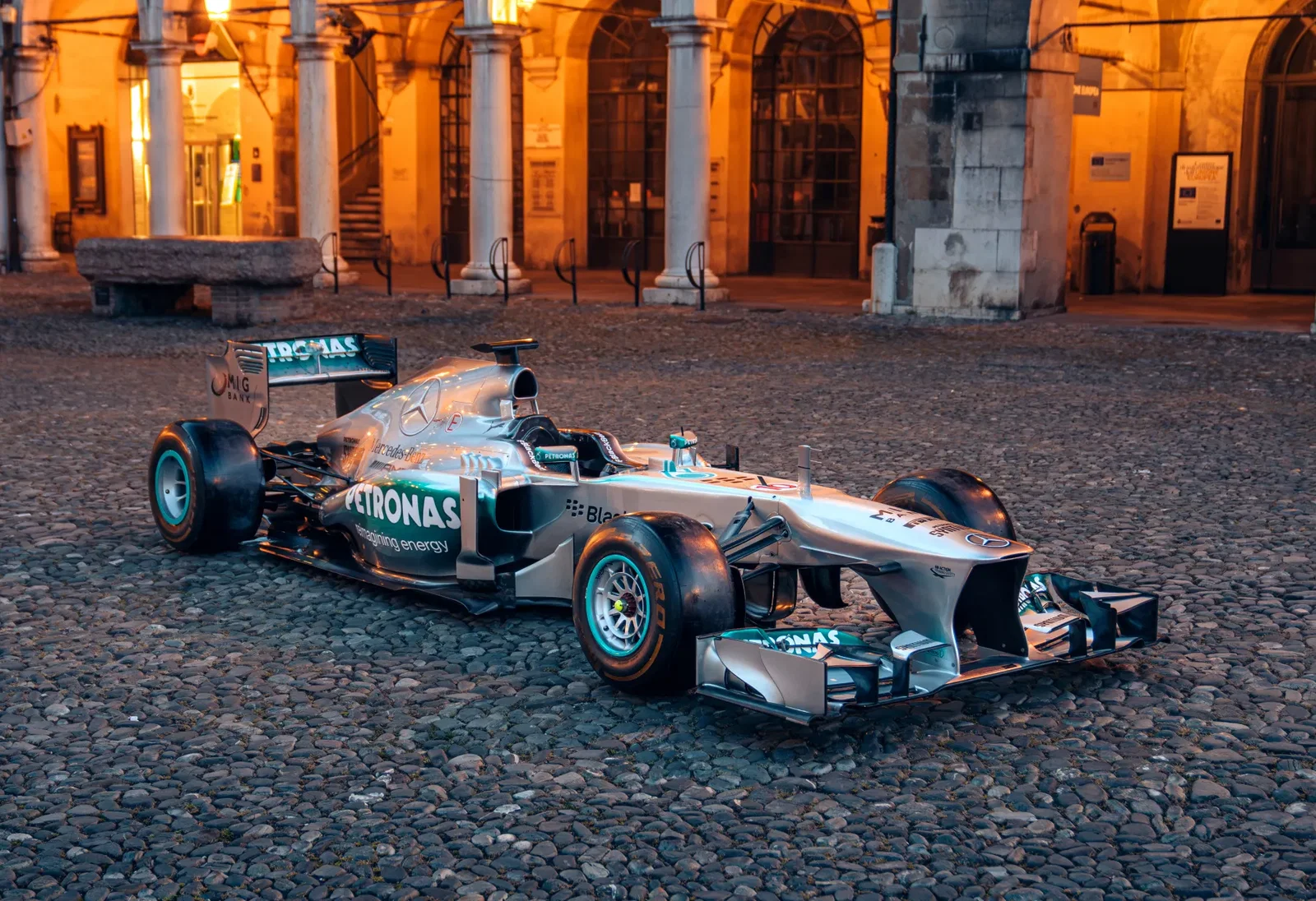 Lewis Hamilton’s first F1 race-winning Mercedes car estimated to fetch £8-12m at Las Vegas auction