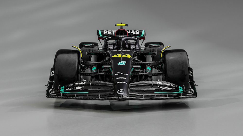 FIRST LOOK: W14 unveiled as Mercedes return to black livery for F1 2023