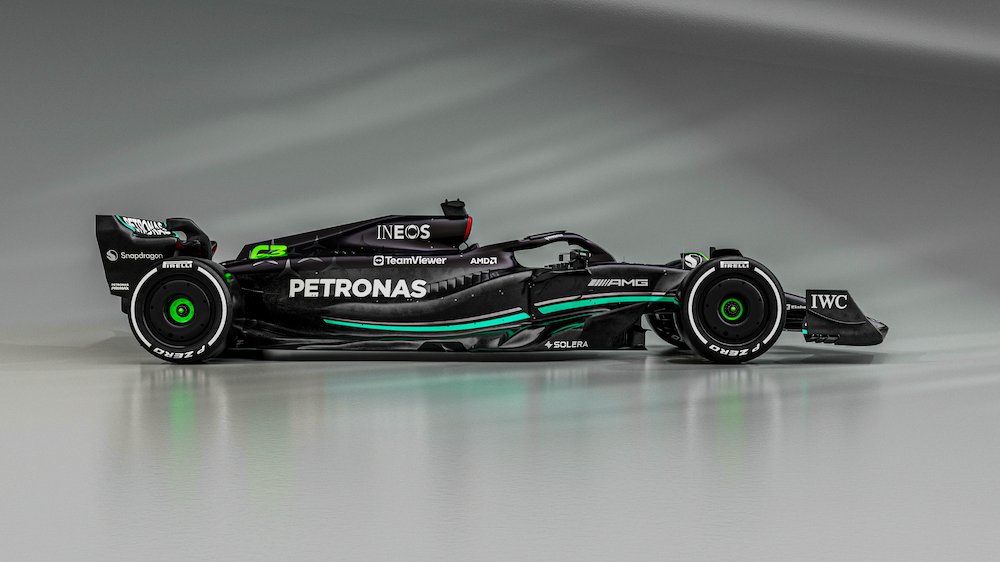 FIRST LOOK: W14 unveiled as Mercedes return to black livery for F1 2023